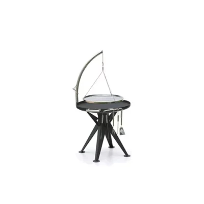 Brasero barbecue suspendu BalGrill 800 grille chrome