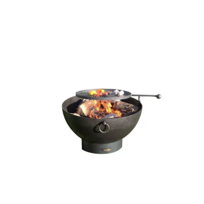 Brasero de jardin Firepit Solex Ø70 x 55cm avec grille bbq