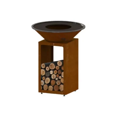 Brasero plancha Oyat BBO 78 cm Storage Corten