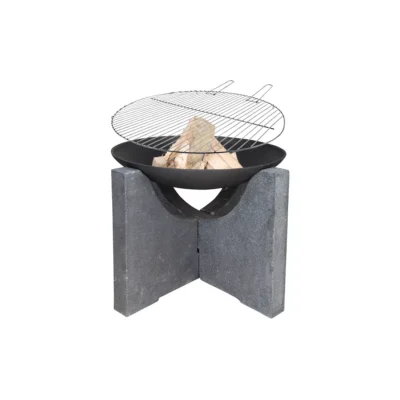 Brasero sur socle Granito 60 avec grille BBQ