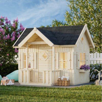 Cabane de jeux Jenni en épicéa naturele Palmako