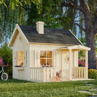 Cabane de jeux Otto Palmako en épicéa naturel