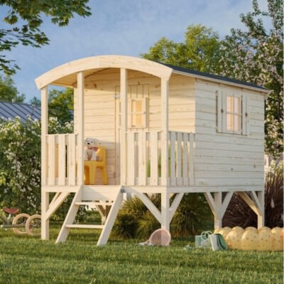 Cabane de jeux Huck Palmako sur pilotis en épicéa naturel