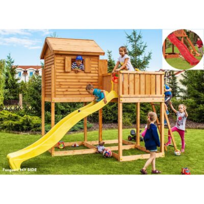 Cabane pour enfants en bois séché lasuré MY SIDE FUNGOO