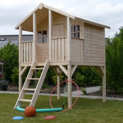 Cabane pour enfants TRADITIONAL SOLID en bois sur pilotis