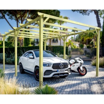 Carport Maderland autoportant en bois 510 x 420cm