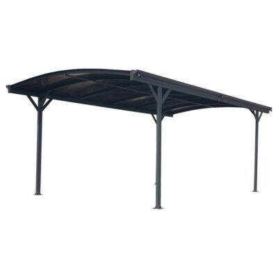 Carport X METAL en aluminium 3 x 4.34m et polycarbonate 6mm