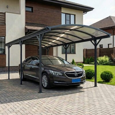 Carport X METAL en aluminium 3 x 6.47m et polycarbonate 6mm