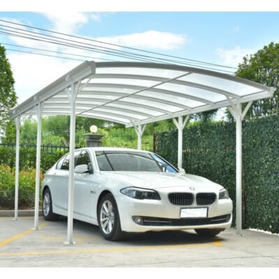 Carport X METAL en aluminium 3 x 5.05m et polycarbonate 6mm