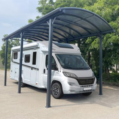 Carport X Metal en aluminium 3.59 x 6.36m et polycarbonate 6mm