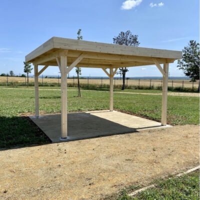 Carport OMBRA 12.53m² en bois massif HABRITA