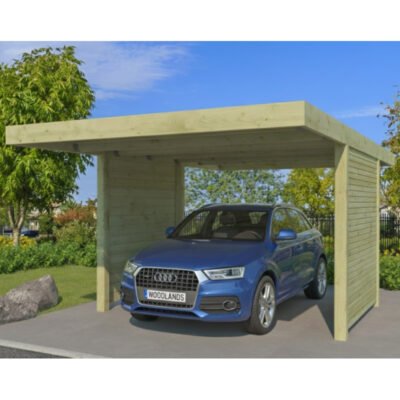 Carport Qube 17m² Gardenas en bois traité autoclave