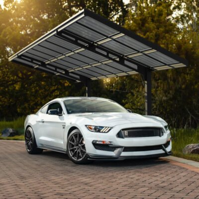 Carport Sydney 286 x 586cm en aluminium gris Palram Canopia
