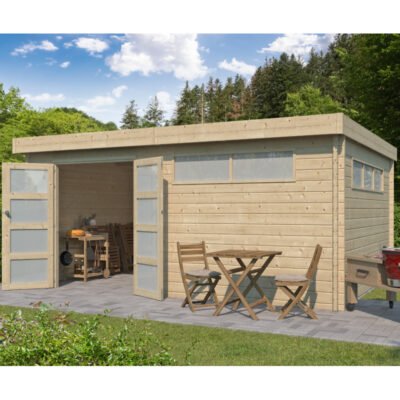 Chalet Moderne 21.09m² en bois massif 44mm Gardenas