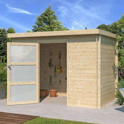 Chalet moderne Nyborg 5.2m² en bois massif 19mm Gardenas