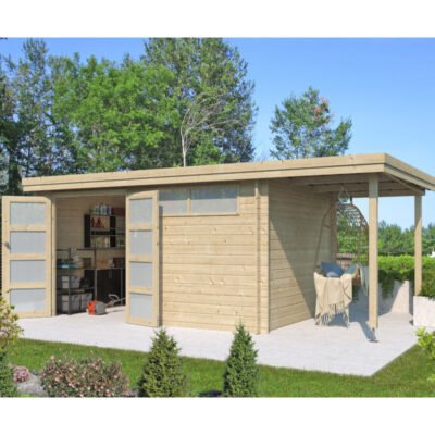 Chalet moderne Oregon 13.51m² en bois Gardenas