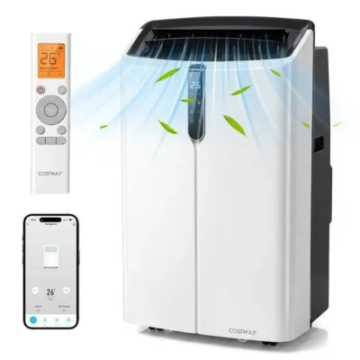 Climatiseur Mobile COSTWAY 14000BTU WiFi R290 5 en 1