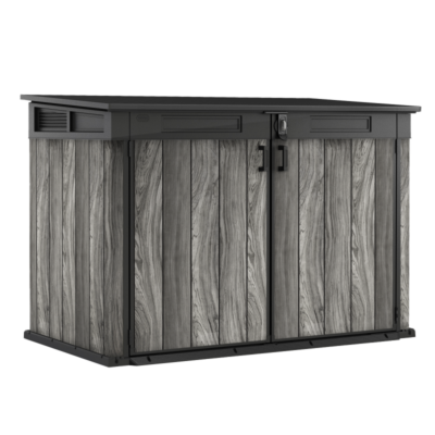 Coffre de jardin en résine 2020L gris aspect bois Signature Keter