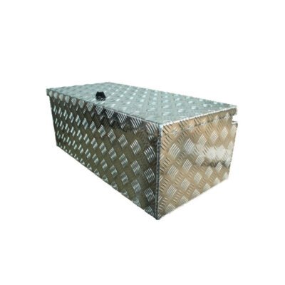 coffre de rangement De Haan en aluminium strié