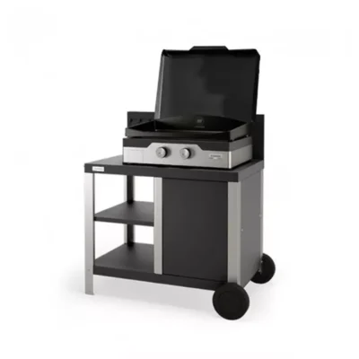Le Marquier Plancha gaz Allure 260 Duo sur chariot Duo + capot
