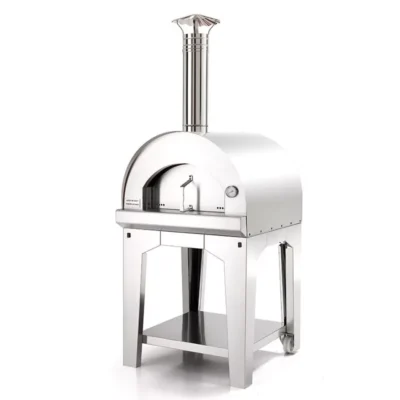 Fontana four à pizza à bois Margherita inox sur chariot