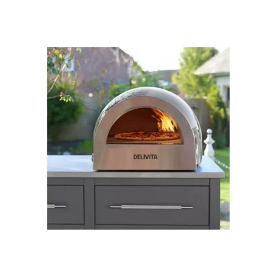 Four à pizza multi combustible Delivita Flow Gris