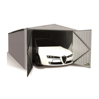 Garage en métal Zincalume 17.9m² Cerland double portes Melton