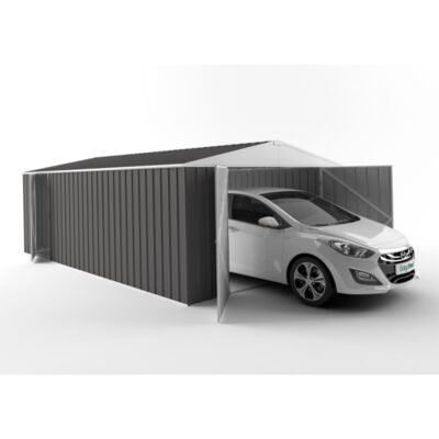 Garage en acier Zincalume 19.55m² EASYSHED Colorbond