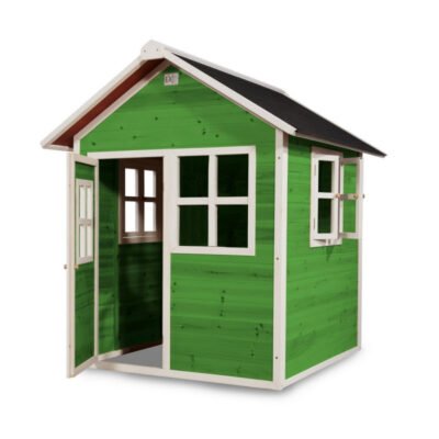 Maisonnette en bois de cèdre Loft 100 Exit Toys verte