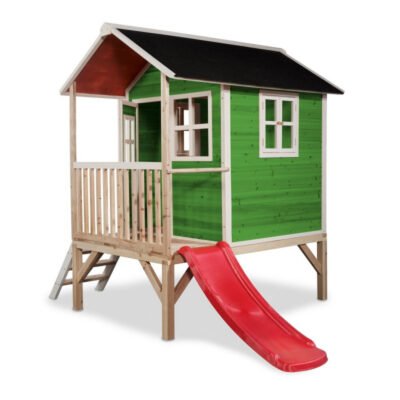 Maisonnette en bois Loft 300 Exit Toys verte