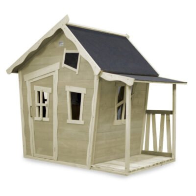 Maisonnette en bois Crooky 150 Exit Toys gris beige