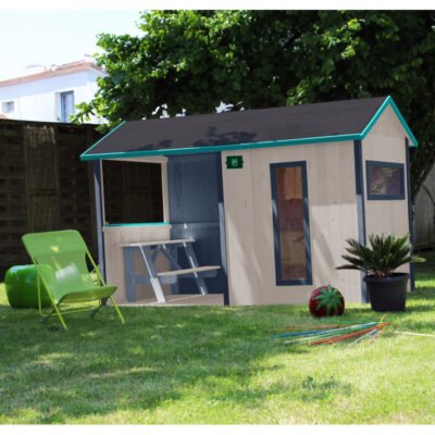 Maisonnette pour enfants JAZZ en bois brut SOULET