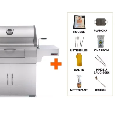 Pack barbecue charbon Napoléon Pro 605 + 8 accessoires