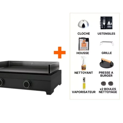 Pack plancha électrique Forge Adour Modern 60 acier +8 access