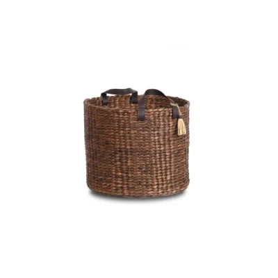 Panier à bûches bicolore feutrine Le Marquier