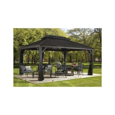 Pergola Sojag Messina 3.63 x 4.83 m en alu anthracite