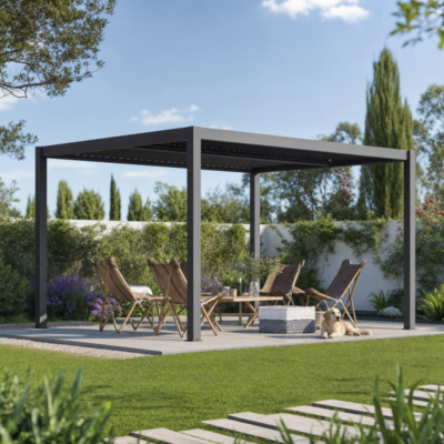 Pergola bioclimatique 3 x 4m X METAL en aluminium FIRST