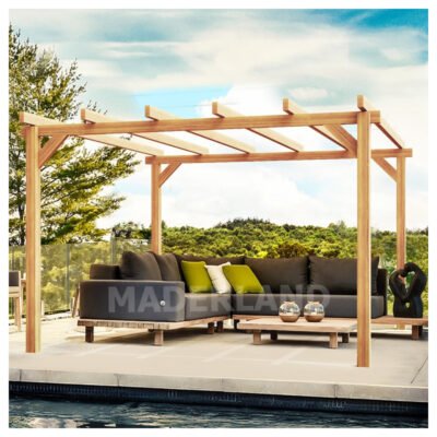 Pergola en bois 400 x 400 cm ANGERS Maderland