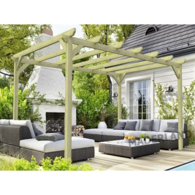 Pergola en bois 510 x 300 cm Maderland PARIS