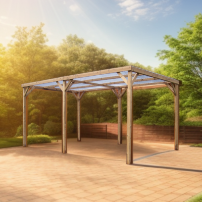 Pergola THONON 15.10m² en bois massif HABRITA
