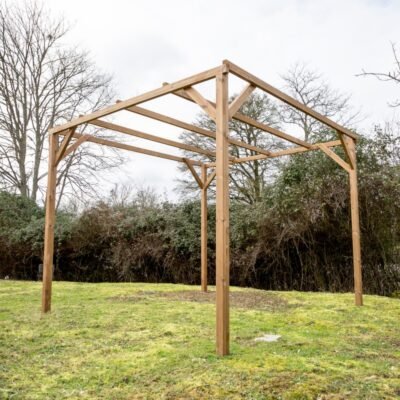 Pergola HABRITA en bois thermo 8.88m² THONON