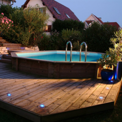 Piscine Ubbink bois Sunwater 300 x 490 x H 120 cm