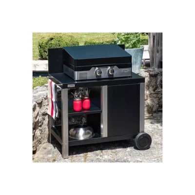Plancha gaz Le Marquier Allure 260 Duo inox 2 brûleurs 60 x 40