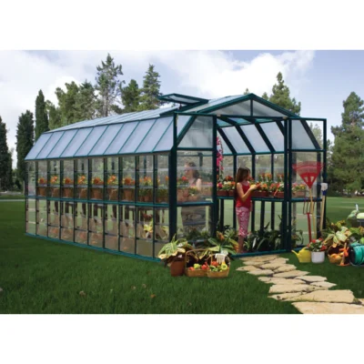 Serre de jardin Grand Gardener 6,39 x 2,67 m résine PVC