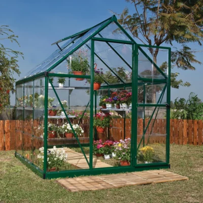 Serre de jardin Harmony 3.4 m² vert polycarbonate