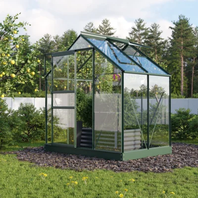 Serre Planet 2500 2.5 m² émeraude aluminium et verre