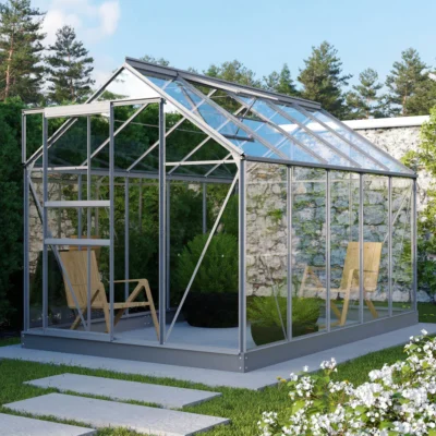 Serre Planet 6200 6.2 m² aluminium anodisé et verre de sécurité