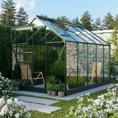 Serre Planet 6200 6.2 m² émeraude et verre de sécurité ESG