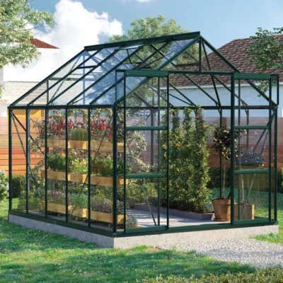Serre Uranus 8300 8.3 m² émeraude et verre de sécurité ESG