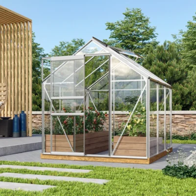 Serre Venus 3.8 m² en verre de sécurité ESG et aluminium anodisé